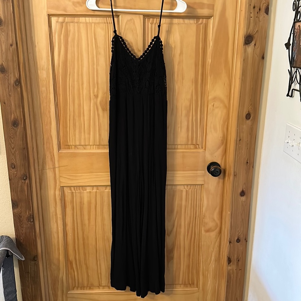 Black Spaghetti strap Romper Size Medium